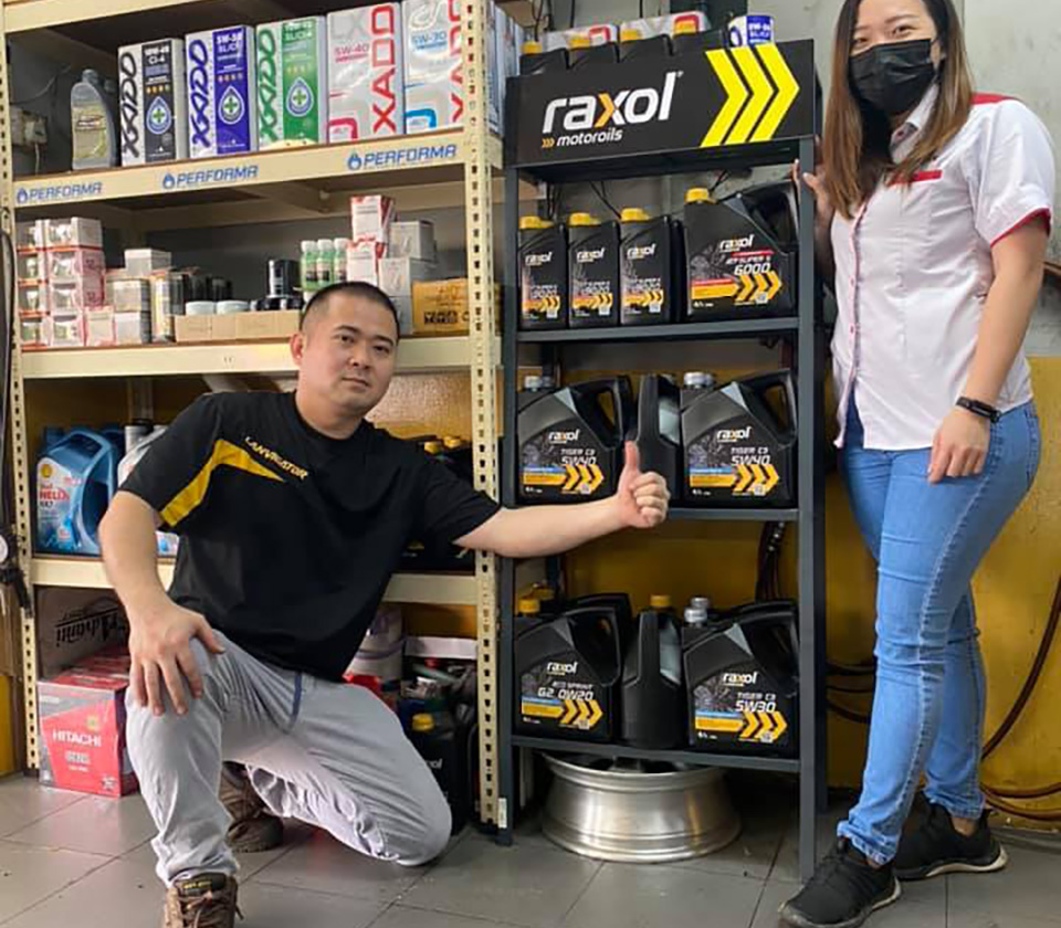 raxol engine oil in OUG
